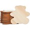 24 Pack Wooden Teddy Bear Cutouts for Crafts, Unfinished Wood Pieces for DIY Projects (3.7 x 3.5 In)